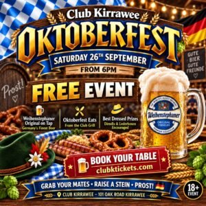 FREE EVENT Oktoberfest - Saturday 26th September